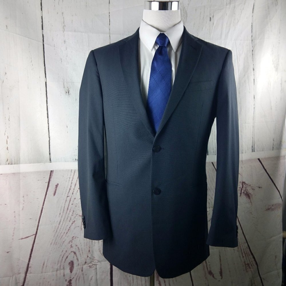 Marc Ecko 40L 2 Button Blue Suit Blazer Jacket